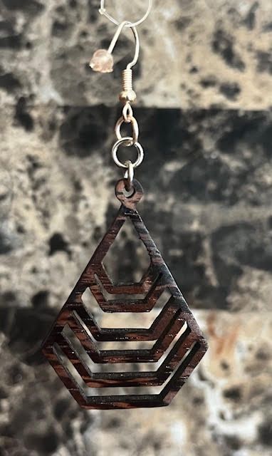 Natural Exotic Wood Earings