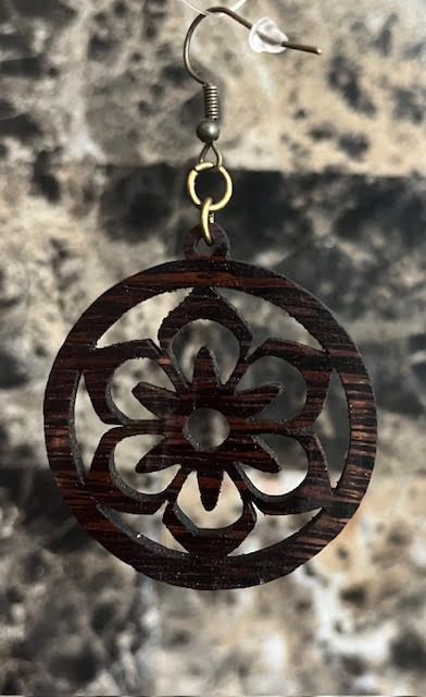 Natural Exotic Wood Earings