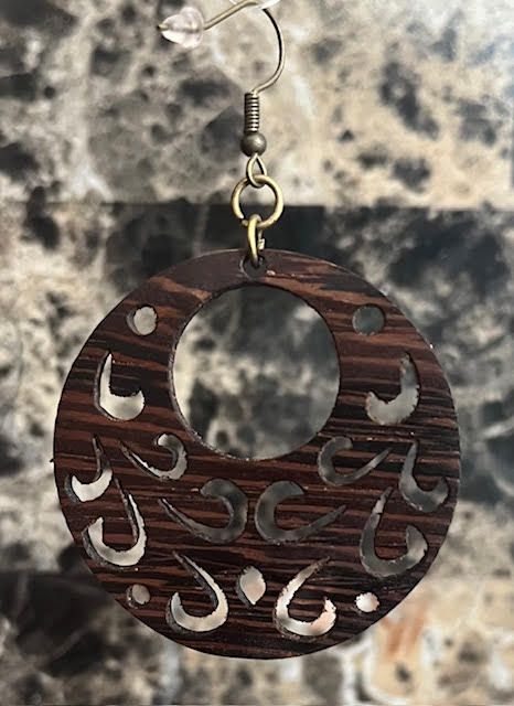 Natural Exotic Wood Earings