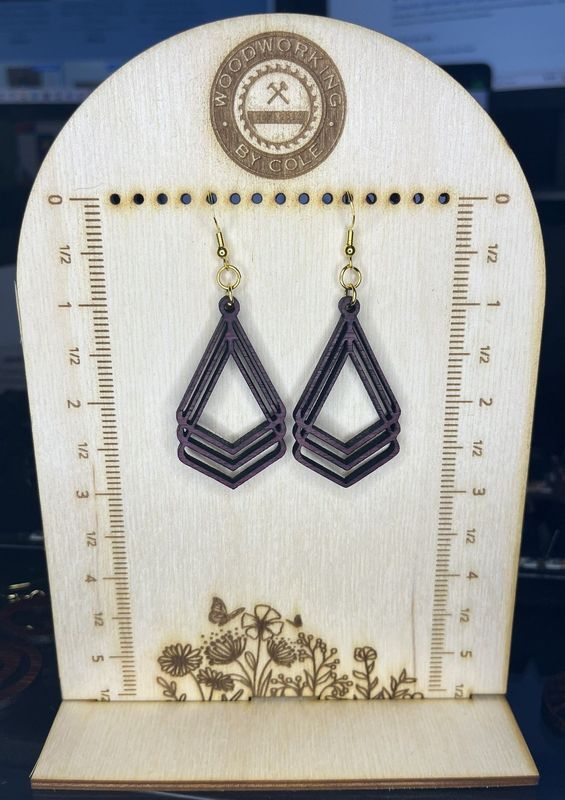 Natural Wood Earings