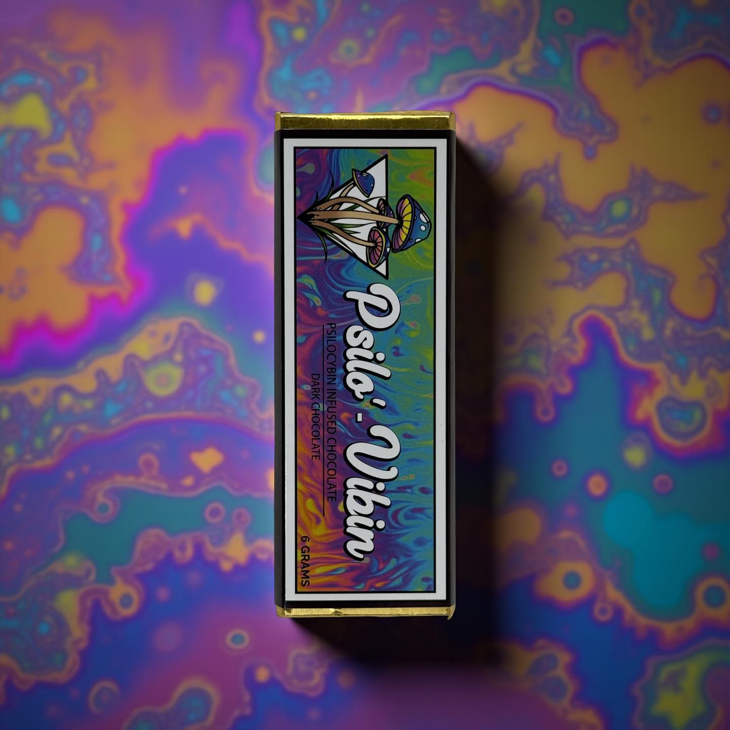 Psilo&#39; Vibin Magic Mushroom Infused Dark Chocolate [6 Gram]
