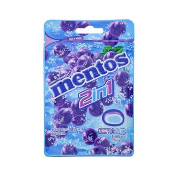 Mentos 2‑in‑1 Grape &amp; Soda