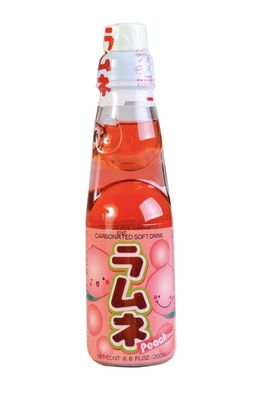 Ramune – Peach (glass bottle)