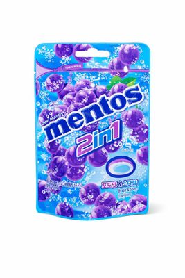 Mentos 2 in 1 Grape &amp; Soda Chewy Dragees