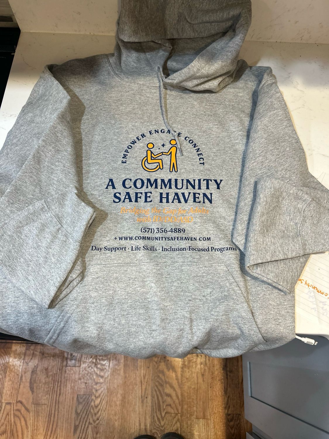 Grey CSH Hoodie Sweatshirt.