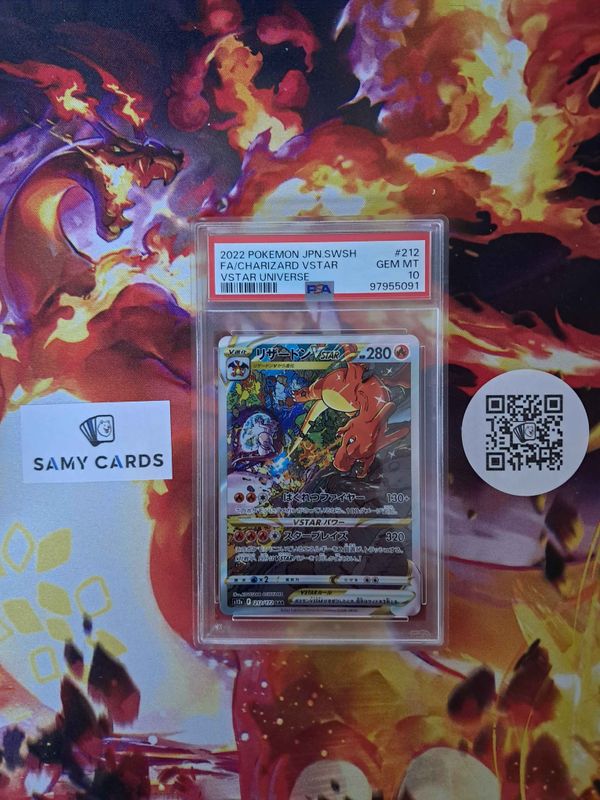 Pokémon TCG: Glurak VSTAR 212/172 PSA 10 (Japanisch)