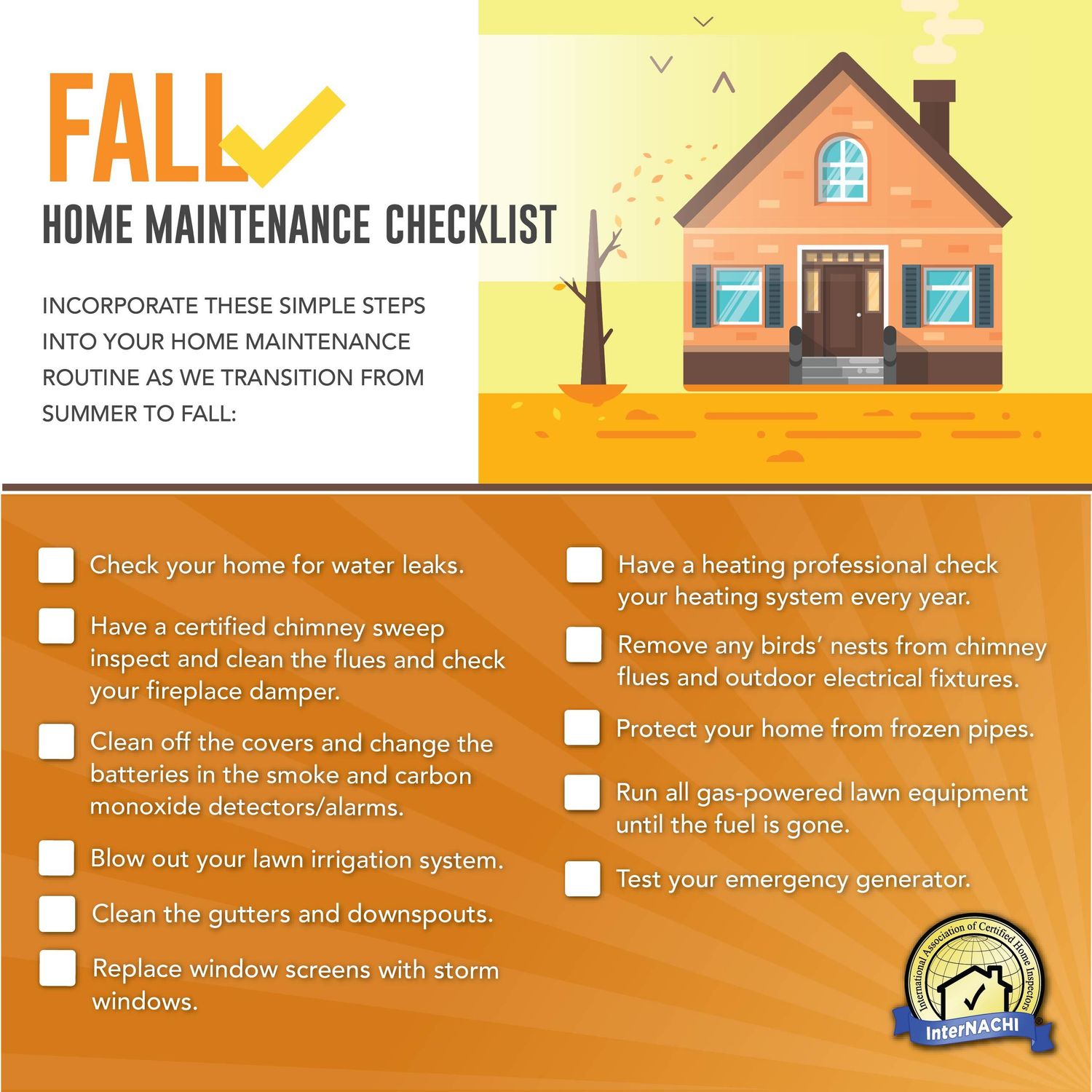 Checklist For The Seasons