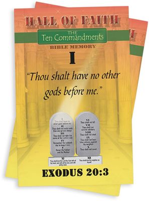 Hall of Faith Card Set - The Ten Commandments
