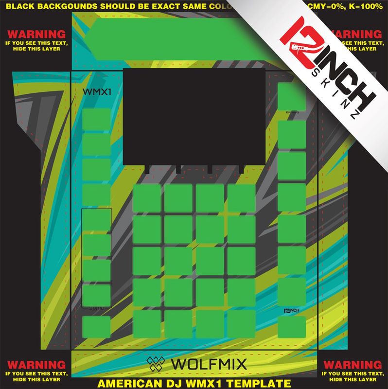 American DJ Wolfmix WMX1 (MK1 & MK2) Skinz- CUSTOM