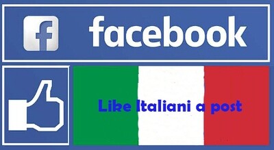 Like italiani a post facebook