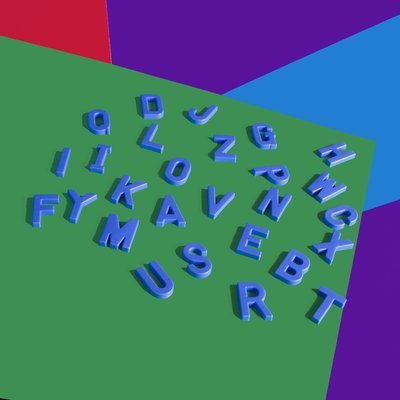 Alphabet Letters (Blue)