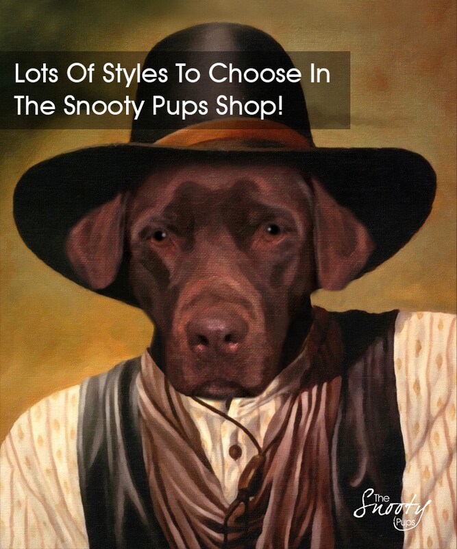 Cowboy Custom Dog Portrait - Pet portraits in costume