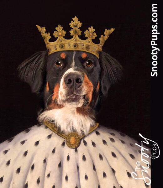 King Dog Portrait - Pet portraits in costume