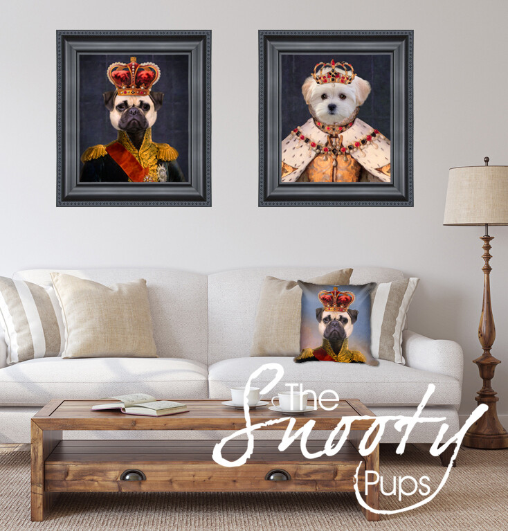 Dog Portrait - King and Queen