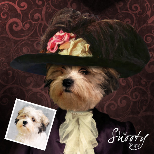 Victorian Custom dog Portrait