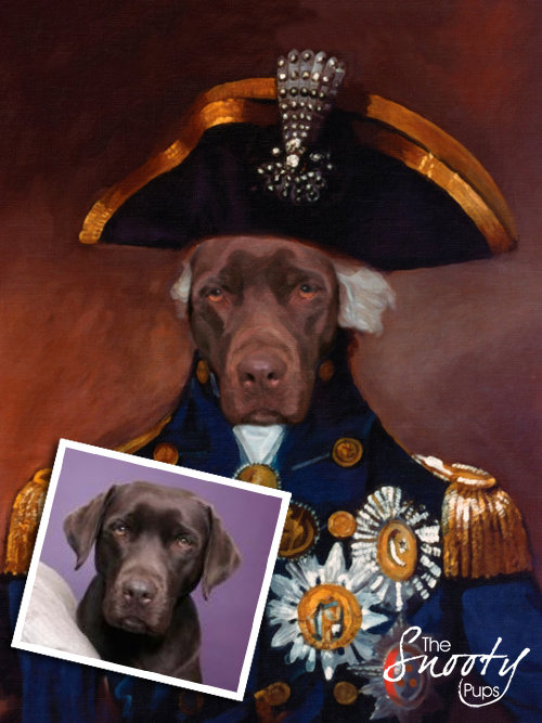Military Pet Portrait - pet portraits in uniform
