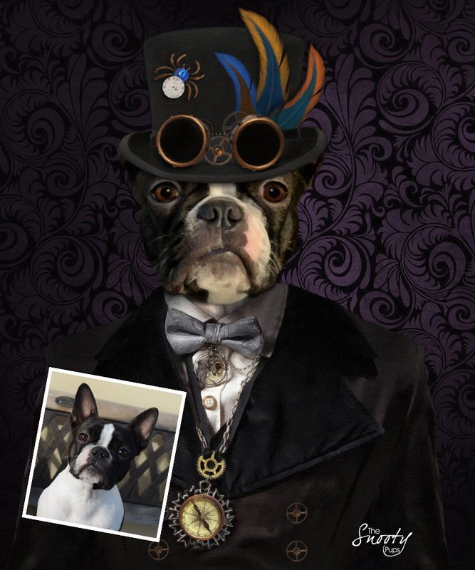 Steampunk Dog Portrait