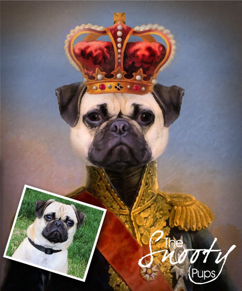 King Dog Portrait - King II