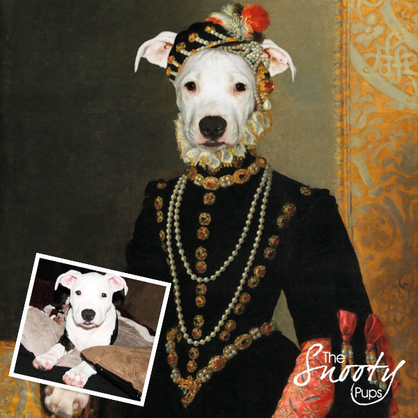 Victorian Dog Portrait - Miss Roxy - Dog in costume