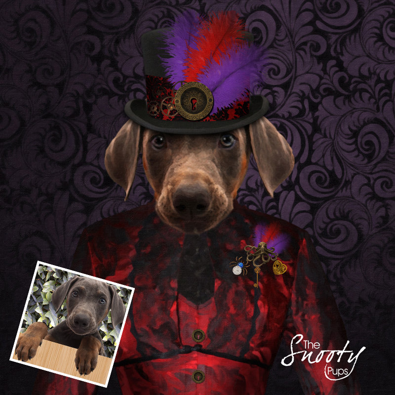 Steampunk Dog Portrait