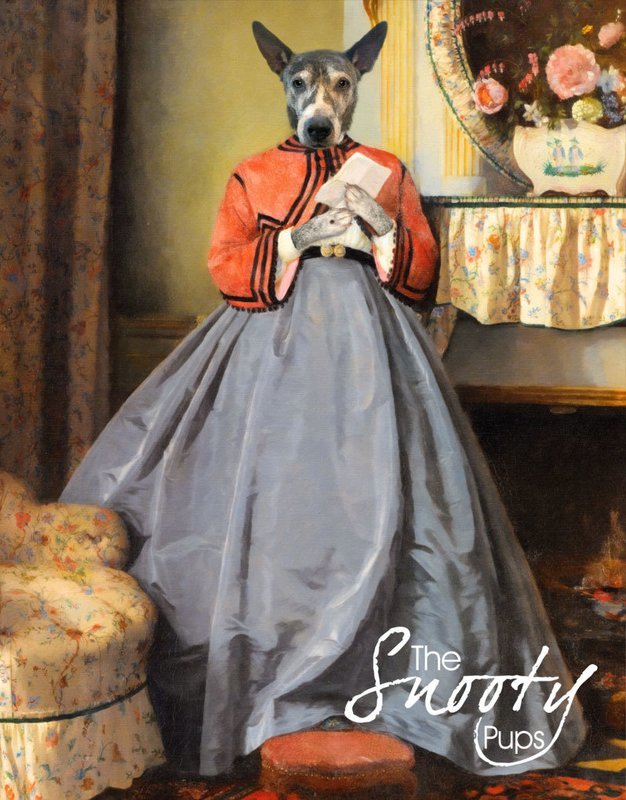 Victorian Custom Portrait - Love Letters - Pet portraits in costume