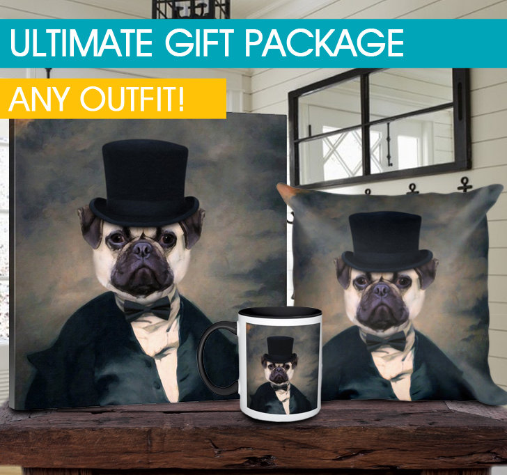 Gift Package. You pick the outfit - Pet portraits in costume
