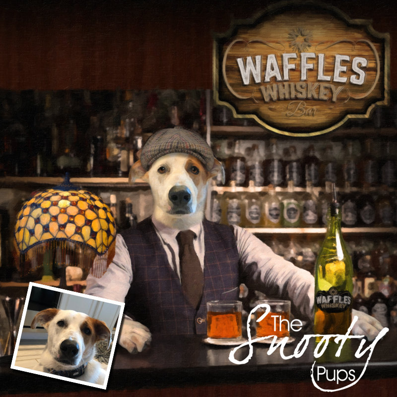 Bartender Custom Dog Portrait - Pet portraits in costume