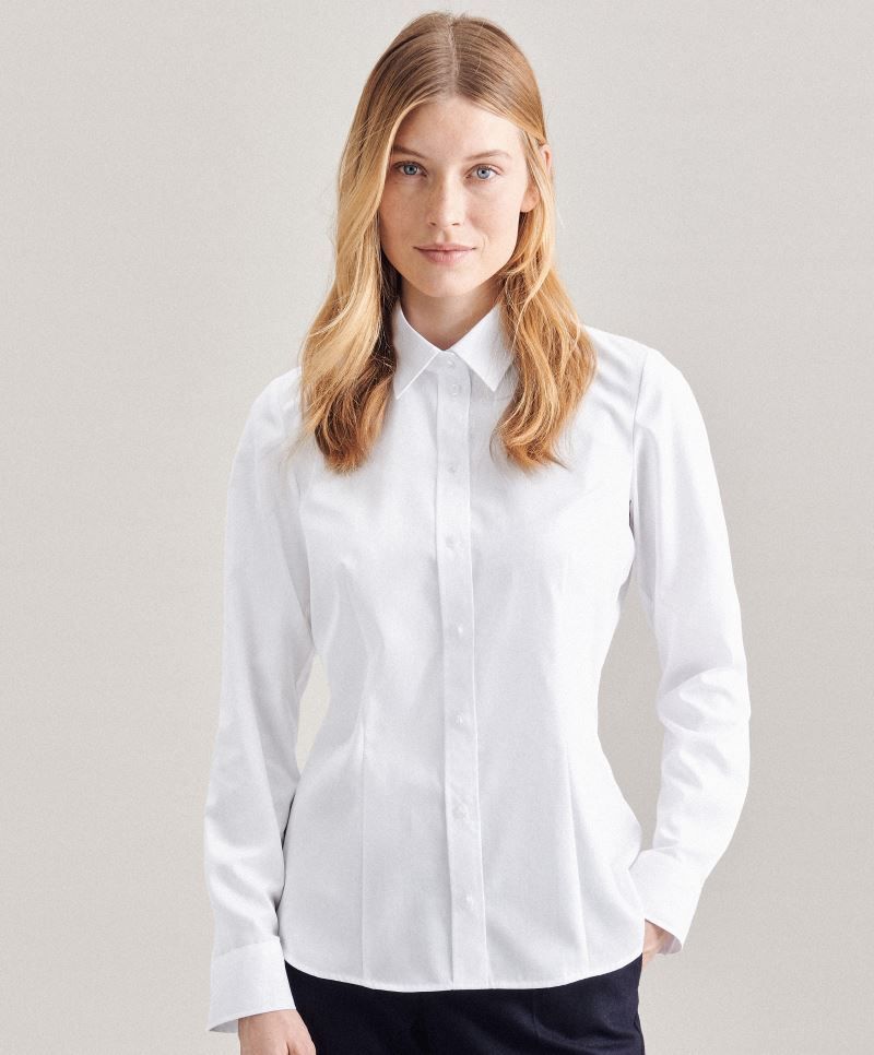 Seidensticker Bluse Regular LSL | Popeline Bluse langarm