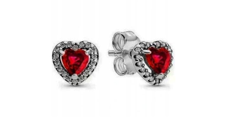 Srebrne kolczyki &quot;Romantic Heart&quot;