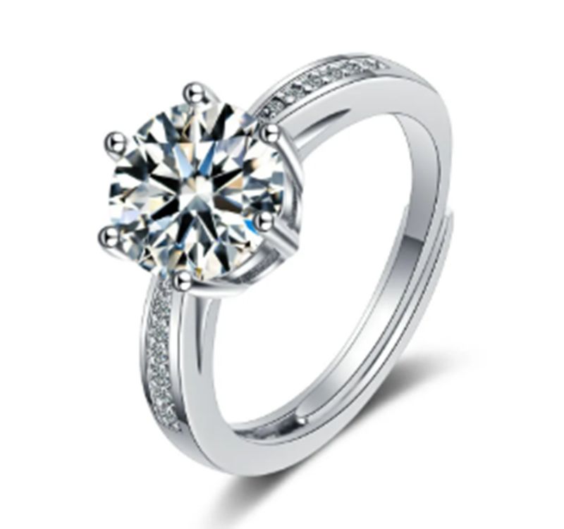 Srebrny pierścionek &quot;shine diamond&quot;