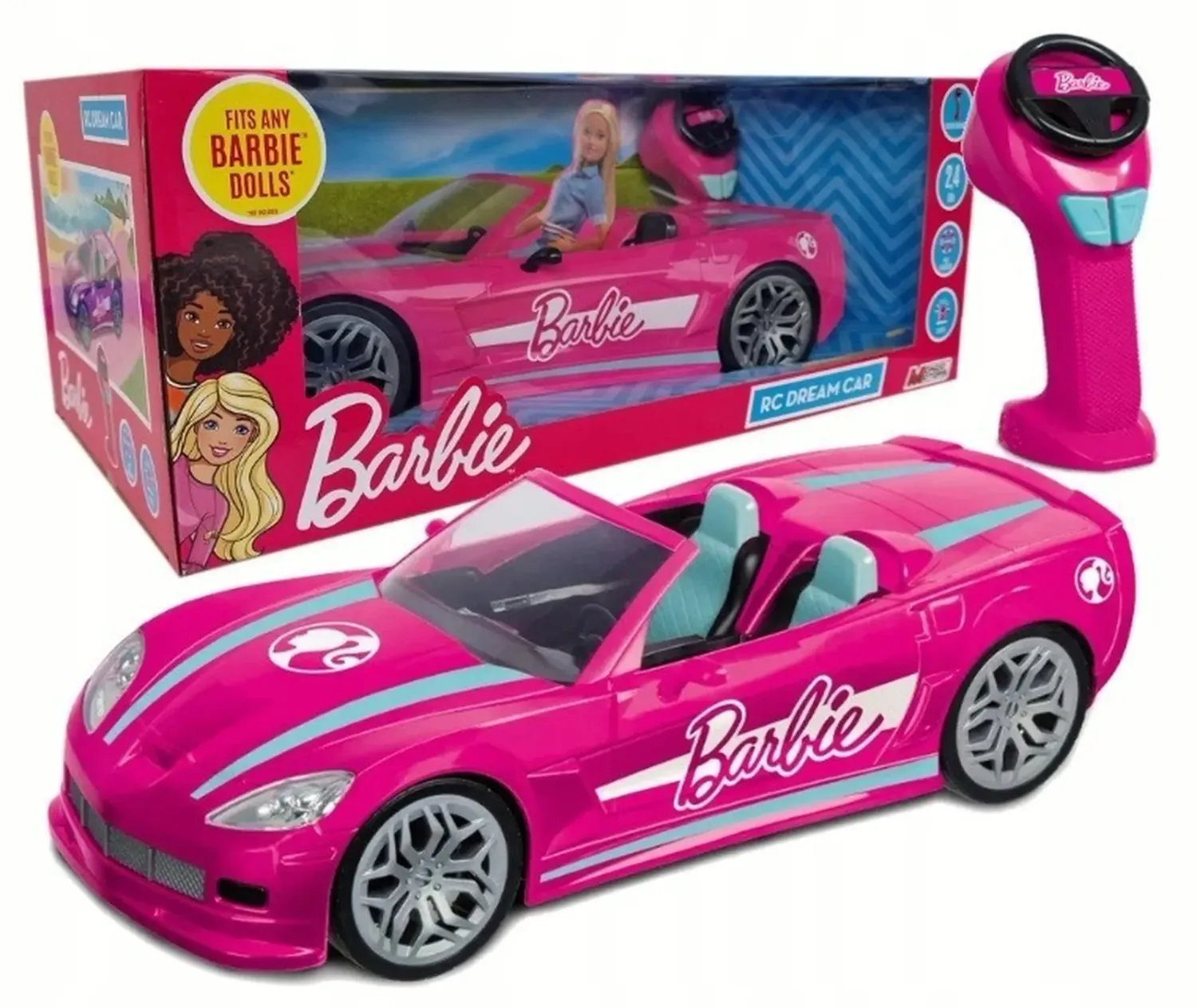 Cabriolet Barbie zdalnie sterowany Cabriolet Barbie zdalnie sterowany