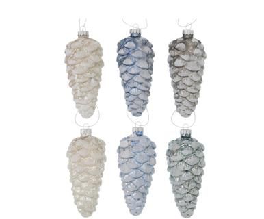 Komplet 6 ozdób choinkowych „Glenn I”, O 6, wys. 12 cm Komplet 6 ozdób choinkowych „Glenn I”, O 6, wys. 12 cm