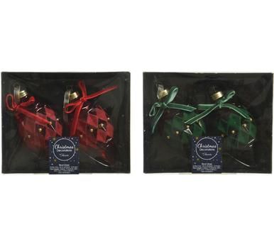 Komplet 4 ozdób choinkowych „Olive xMas”, 6 x 11 cm Komplet 4 ozdób choinkowych „Olive xMas”, 6 x 11 cm