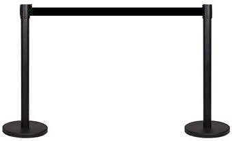 2-częściowy zestaw systemów przewodzenia osobowego, stojak odgradzający, czarny, podstawowy, długość pasa 300-3 m, stojak odcinający, taśma odcinająca, słupki odcinające 2-częściowy zestaw systemów przewodzenia osobowego, stojak odgradzający, czarny, podstawowy, długość pasa 300-3 m, stojak odcinający, taśma odcinająca, słupki odcinające