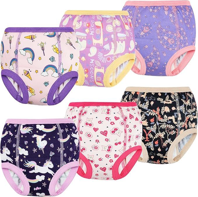 Spodnie do korzystania z nocnika, spodnie treningowe dla chłopców i dziewcząt – 6 opaków, 100% bawełniane spodnie do toalety, majtki treningowe dla maluchów, 2-7 lat, fioletowe, 3 lata Spodnie do korzystania z nocnika, spodnie treningowe dla chłopców i dziewcząt – 6 opaków, 100% bawełniane spodnie do toalety, majtki treningowe dla maluchów, 2-7 lat, fioletowe, 3 lata