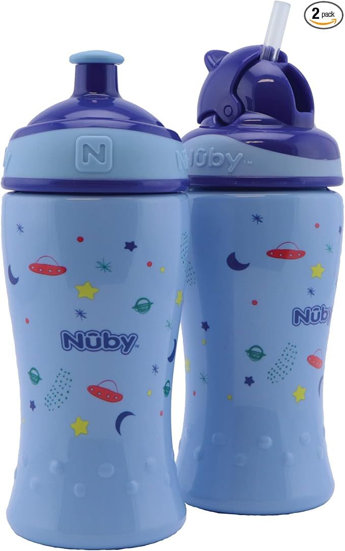 Nuby Zestaw 2 Bidonów Flip-It 360ml – Nawadnianie bez rozlewania!