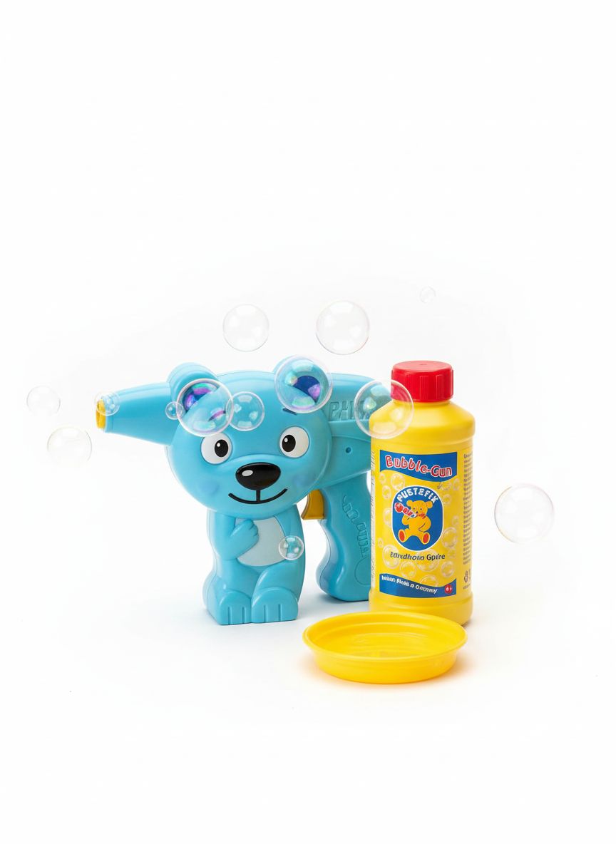 PUSTEFIX Bubble-Gun | Maszynka do baniek Miś + Płyn 250ml