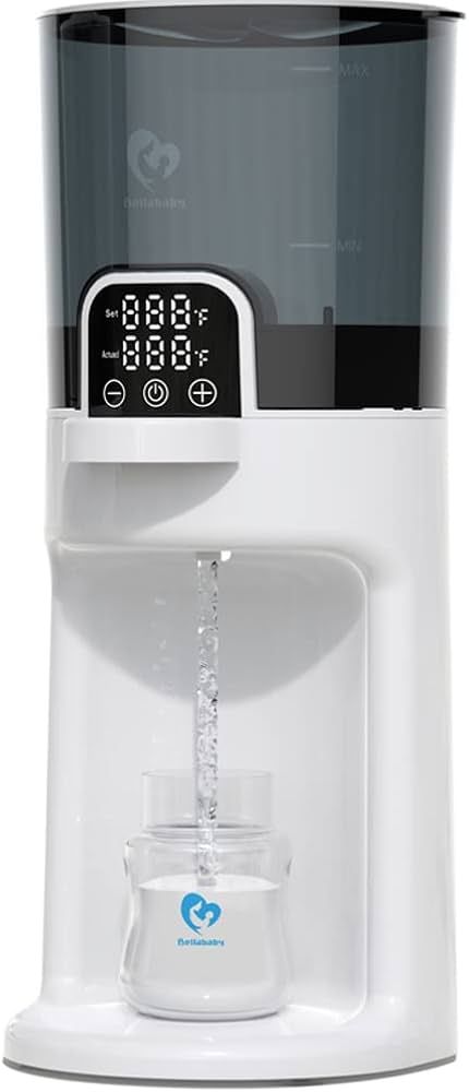 Bellababy Instant Warmer, Przenośny podgrzewacz wody, Podgrzewacz do butelek, łatwy do czyszczenia wyjmowany pojemnik, Przenośny podgrzewacz do butelek na wycieczki i podróże