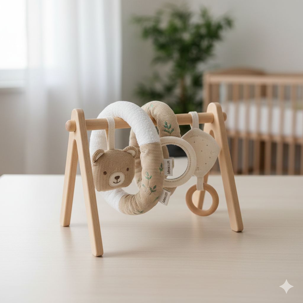 Fehn Activity Spirale Bär NATUR – Ekologiczna Zabawka Edukacyjna