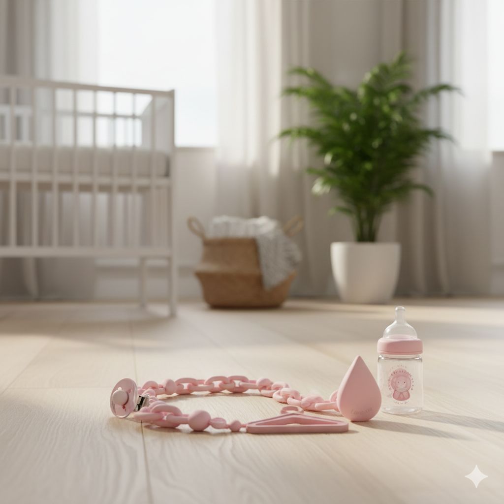 Silikonowa Zawieszka Wielofunkcyjna – Bezpieczeństwo i Higiena w Kolorze Pink