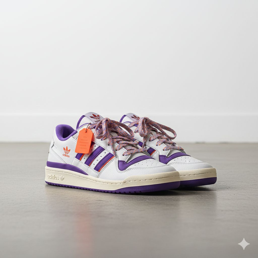 👟   adidas Forum Low CL "Shadow Purple/Solar Orange"roz.45
