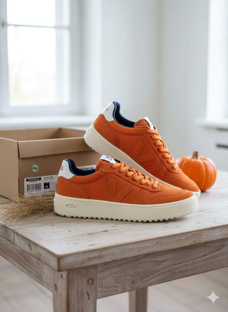 🍊 VEJA Minotaur Suede – Pumpkin Pierre | Premium Eco-Sneakers roz 40
