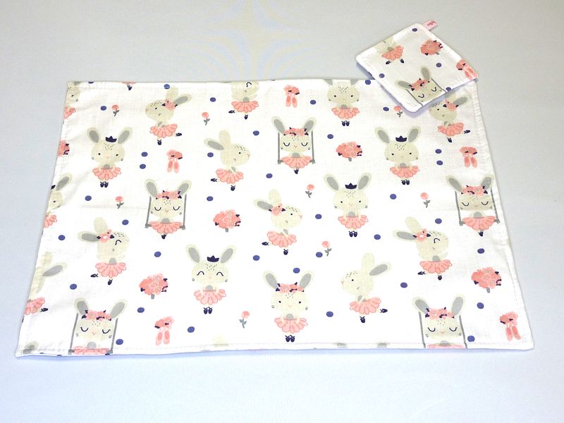 Platz-Set/ Tisch-Set &quot;Häschen-Ballerina&quot;