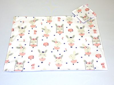 Platz-Set/ Tisch-Set &quot;Häschen-Ballerina&quot;