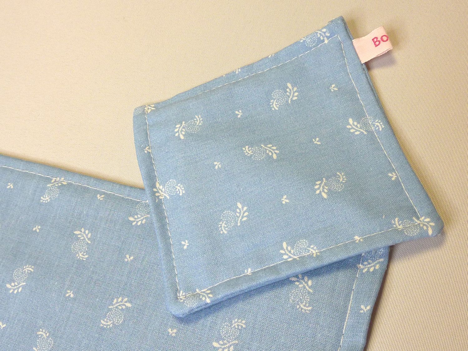 Platz-Set/ Tisch-Set "Streublümchen" blau