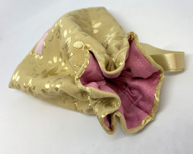 edles Wristlet/ Abendtäschen gold Schimmer