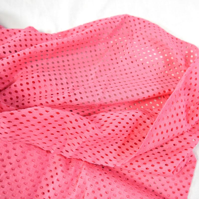 Netzstoff aus Deadstock – Baumwollmischung rosa 1,65 x 1 Meter