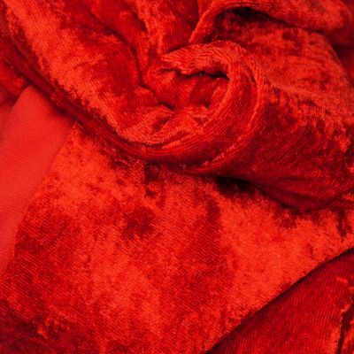 Spiegelsamt Rot 50 × 70 cm – Stoff mit Wow-Effekt