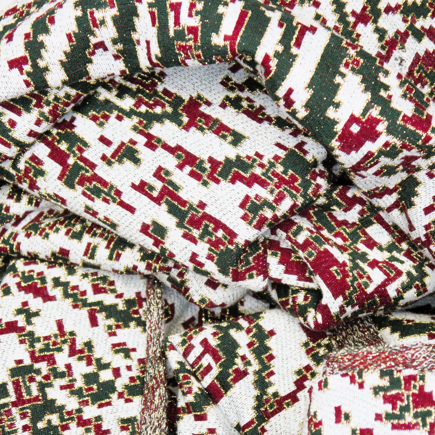 Strickstoff Weihnachtsfarben 1 × 1,45 m