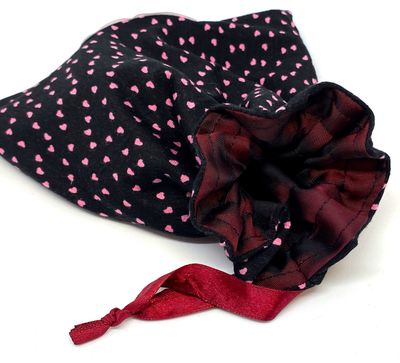 Wristlet/ Abendtäschchen mit Herz-Design